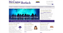 Desktop Screenshot of mccagueborlack.com